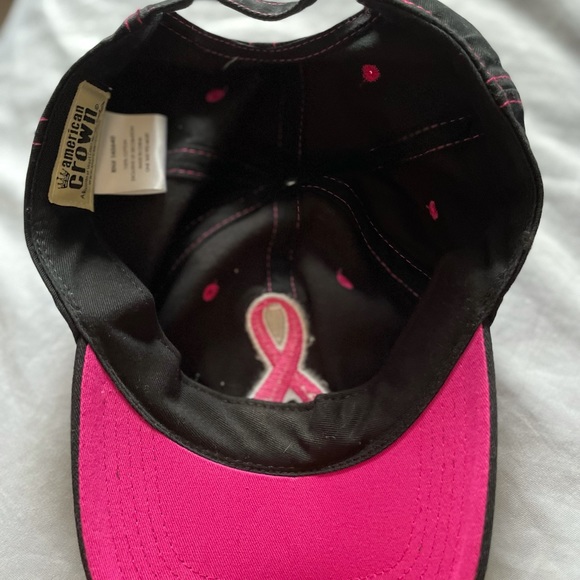 NWOT! BASEBALL CAP W/PINK RIBBON - Picture 2 of 2